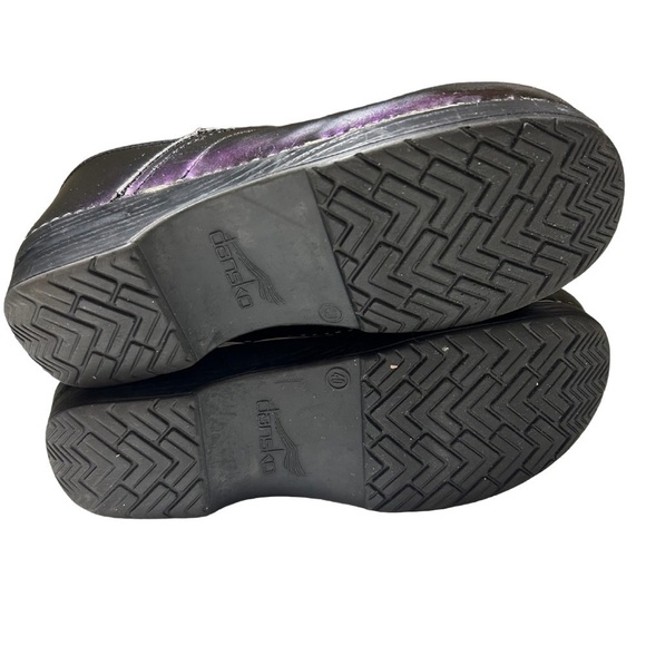 Dansko Women’s Metallic Blue Leather Clogs Size 40(10) - Picture 5 of 5